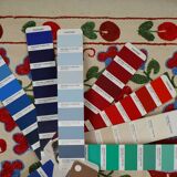 Hand-knotted rug, vintage Turkish rug 50x96 cm