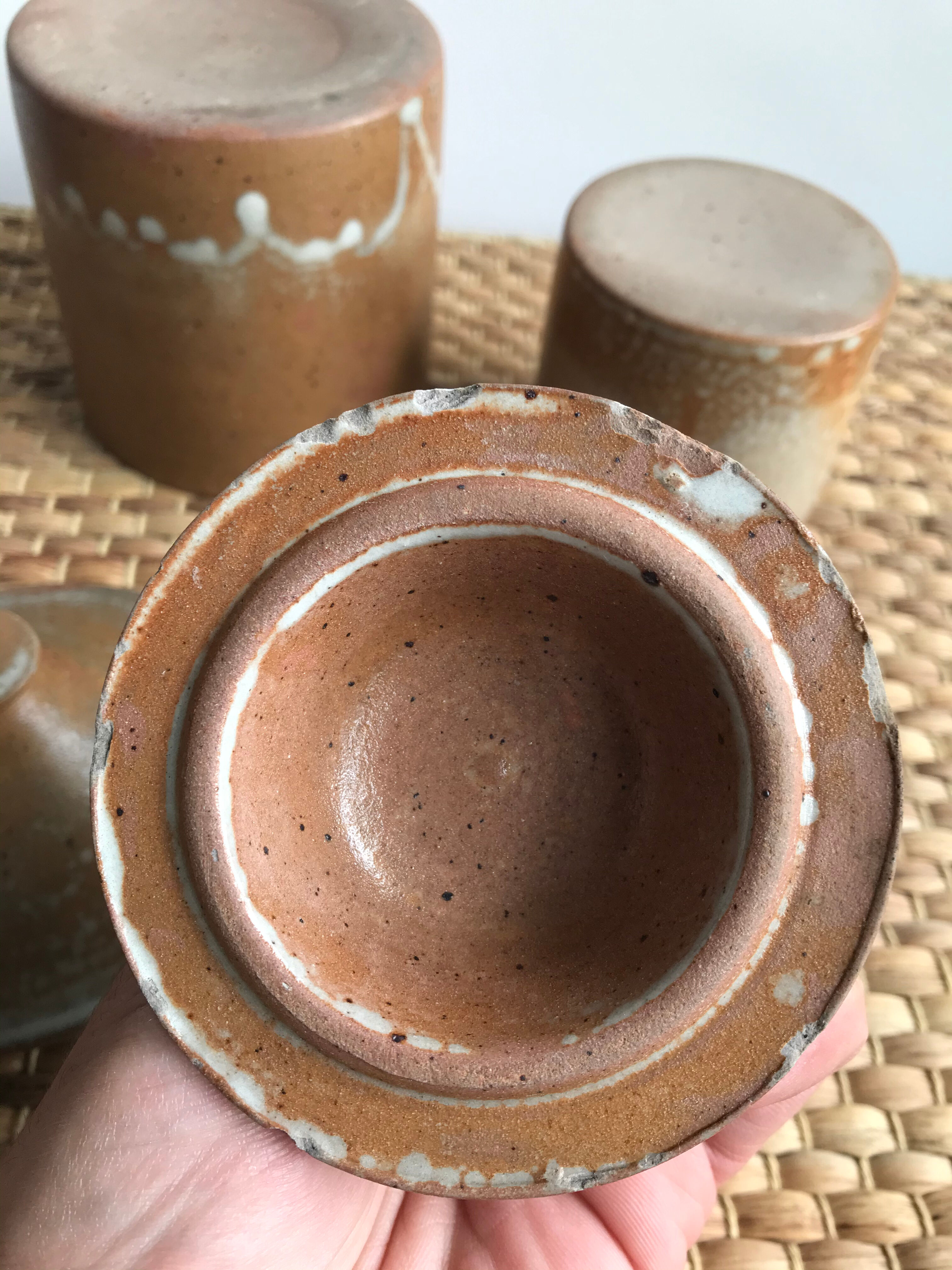 Duo of ceramic pots
