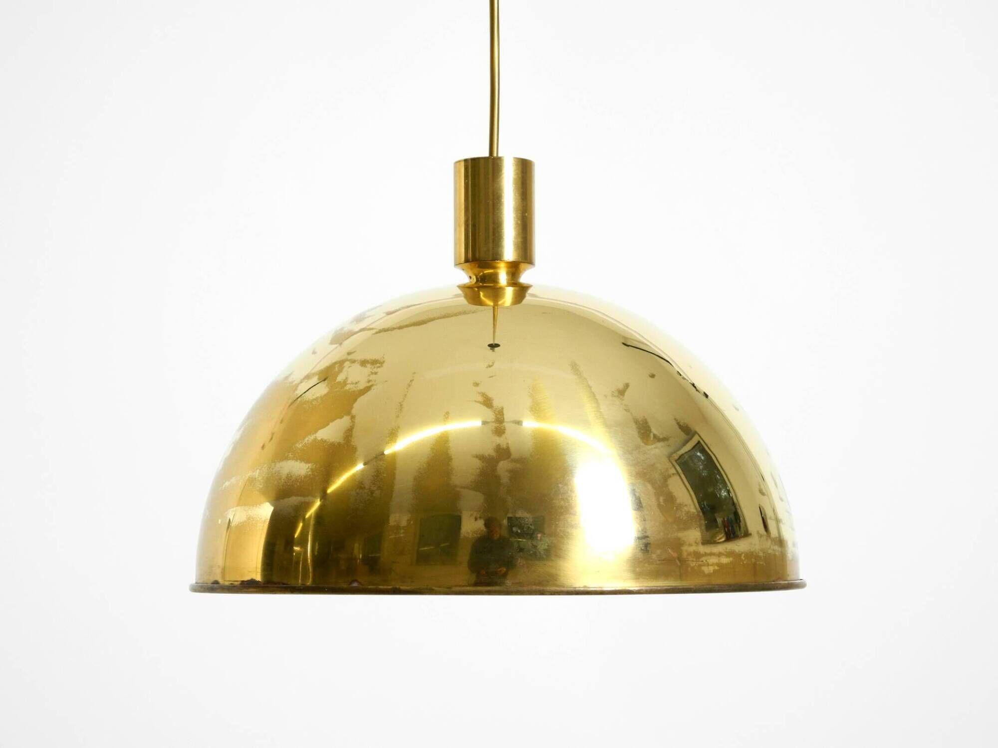 Original Florian Schulz brass pendant lamp | Model "Posa" | 1970s