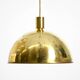 Original Florian Schulz brass pendant lamp | Model "Posa" | 1970s