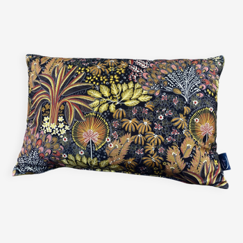 Opium olive/mimosa velvet cushion 40x58cm