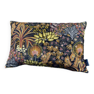 Opium olive/mimosa velvet cushion 40x58cm