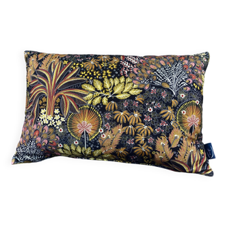 Coussin velours opium olive/mimosa 40x58cm