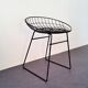 Black KM05 Wire Stool by Cees Braakman & Adriaan Dekker for Pastoe, 1960's