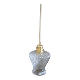 Vintage glass globe pendant light