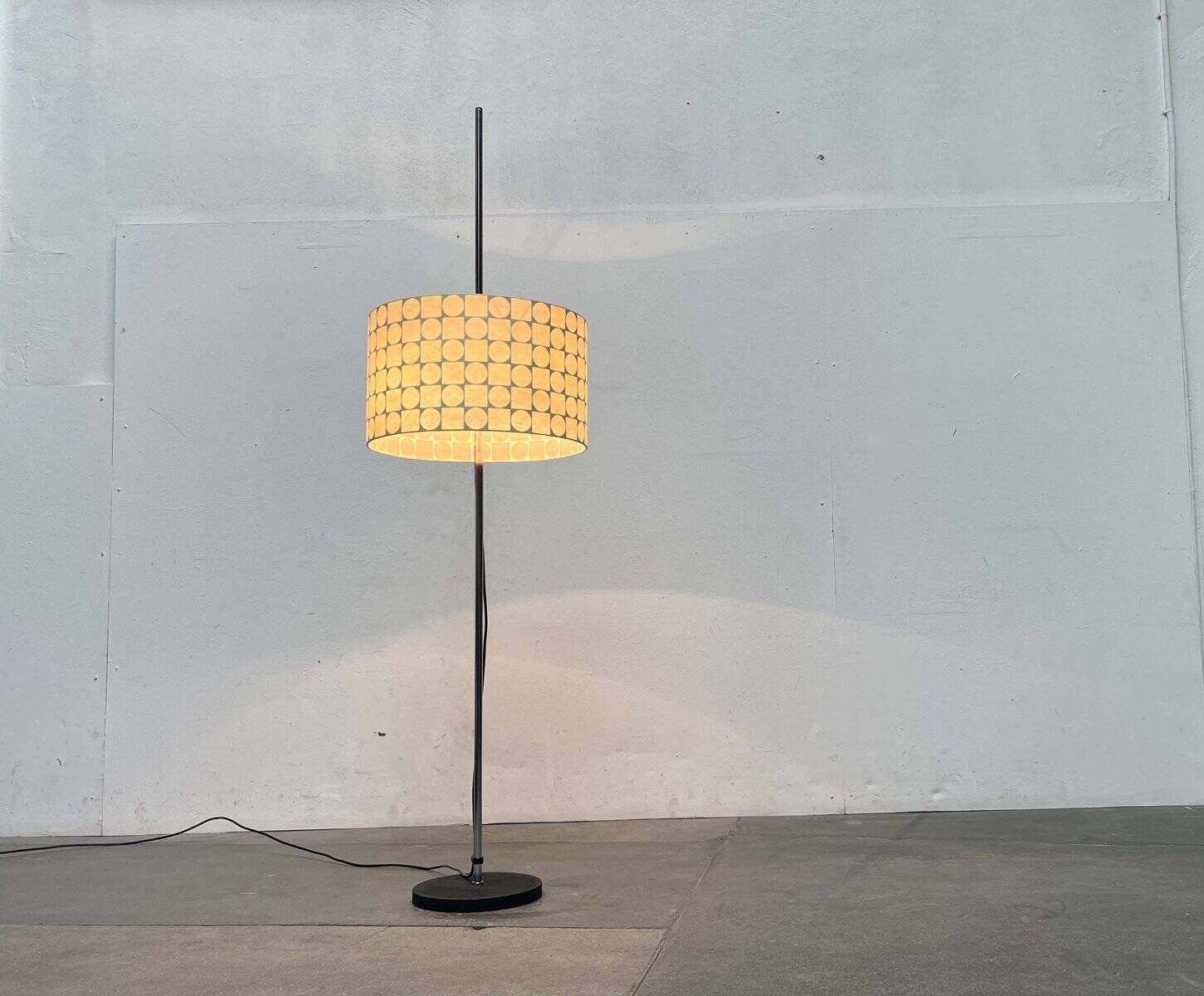 Mid-Century Modern Cocoon Floor Lamp by Friedel Wauer for Goldkant Leuchten, 1960s
