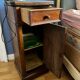 Walnut bedside table in Louis Philippe style