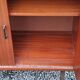 Pair of vintage mahogany sideboards with square metal legs from the 60s