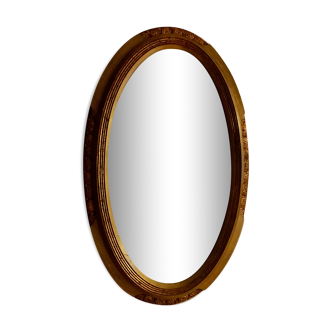 Oval Art Deco mirror 71x44cm
