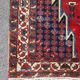 Antique handmade wool carpet, Mazlagan Iran 194 cm
