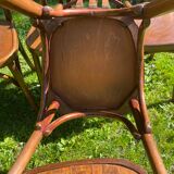 6 Fischel bistro chairs with labels, circa 1930
