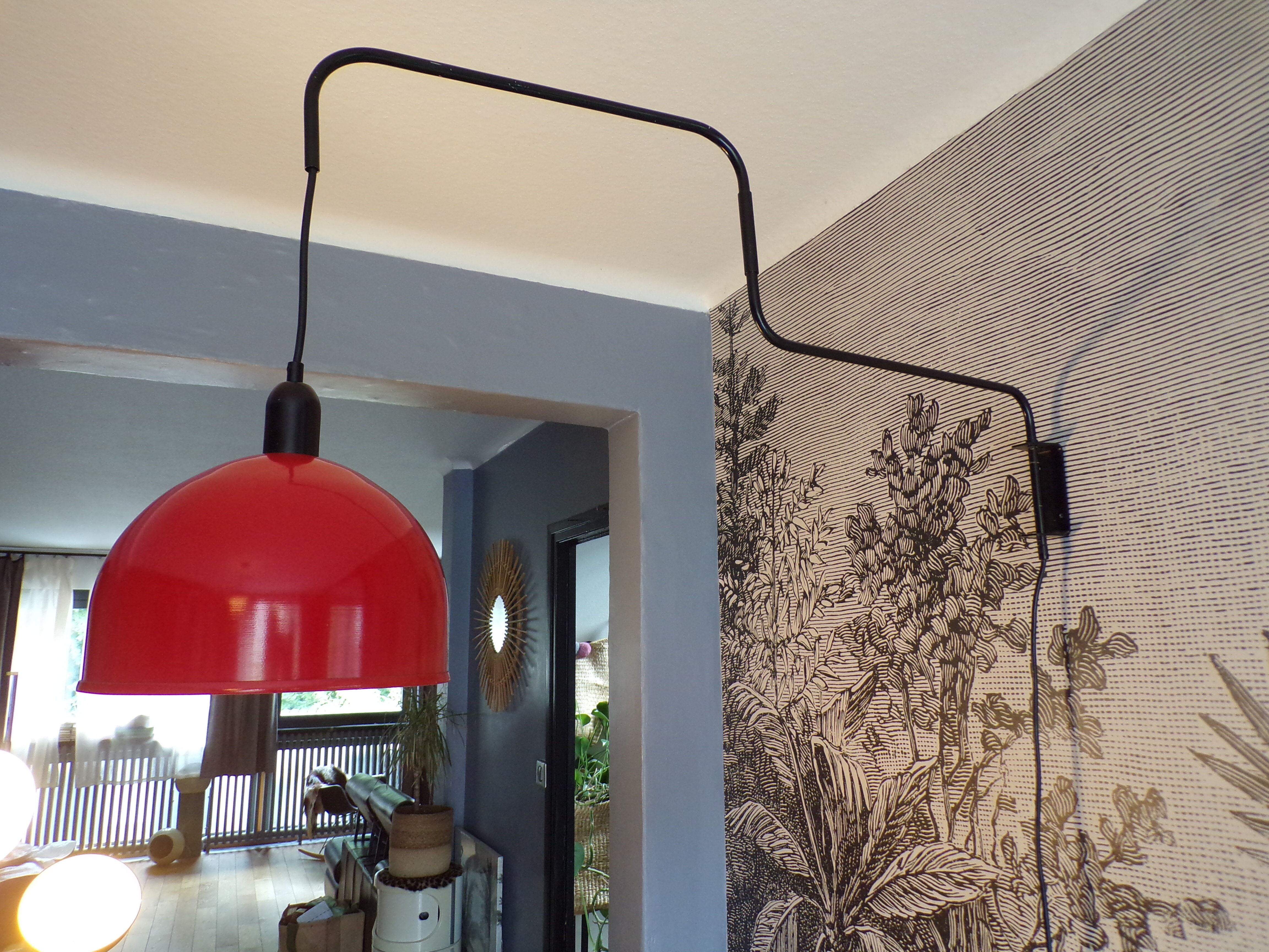 Articulated stem wall lamp Egoluce 1970