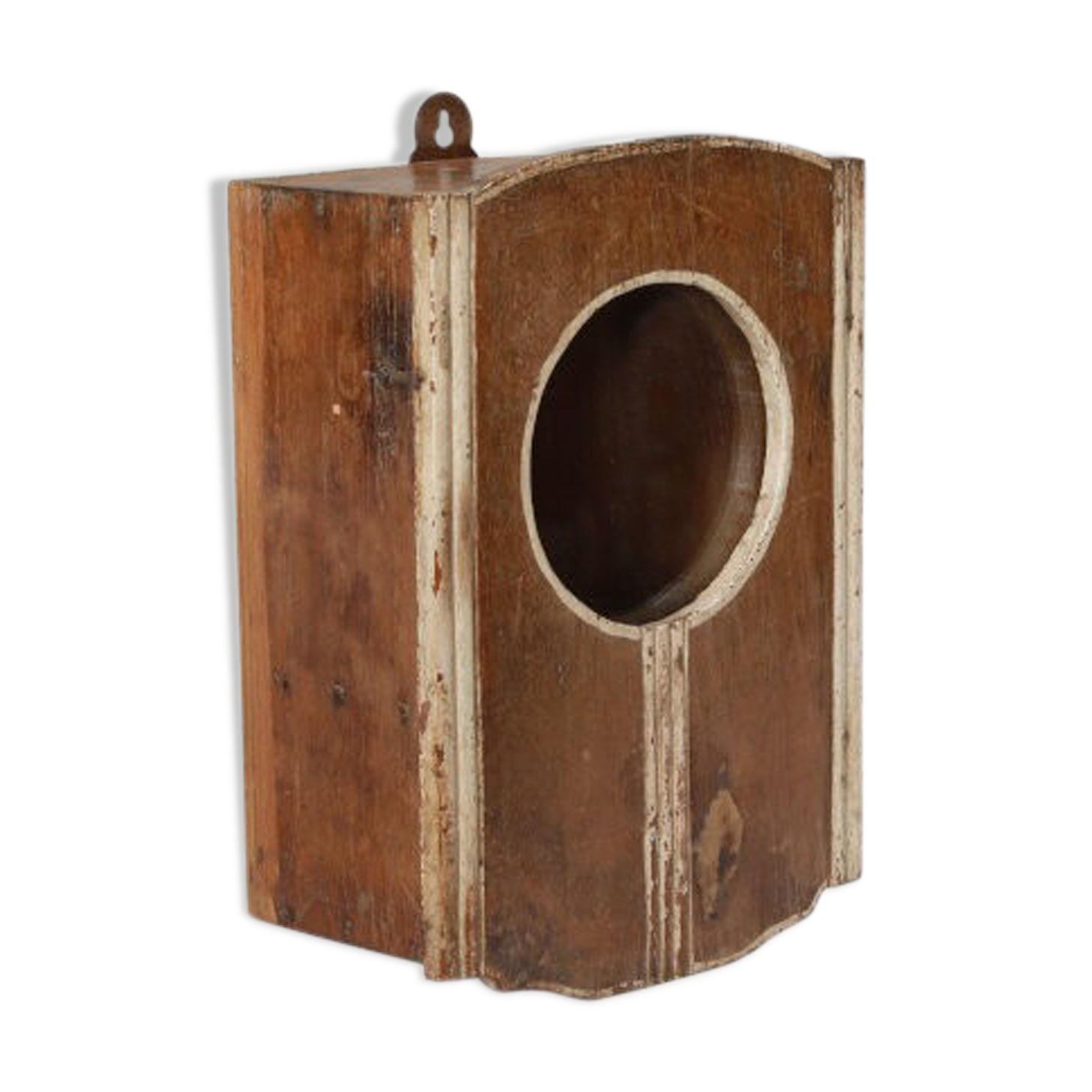 Little Old Wall Showcase Box has Clock Patina of Origin India