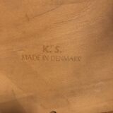 4 beautiful Scandinavian teak and velvet chairs