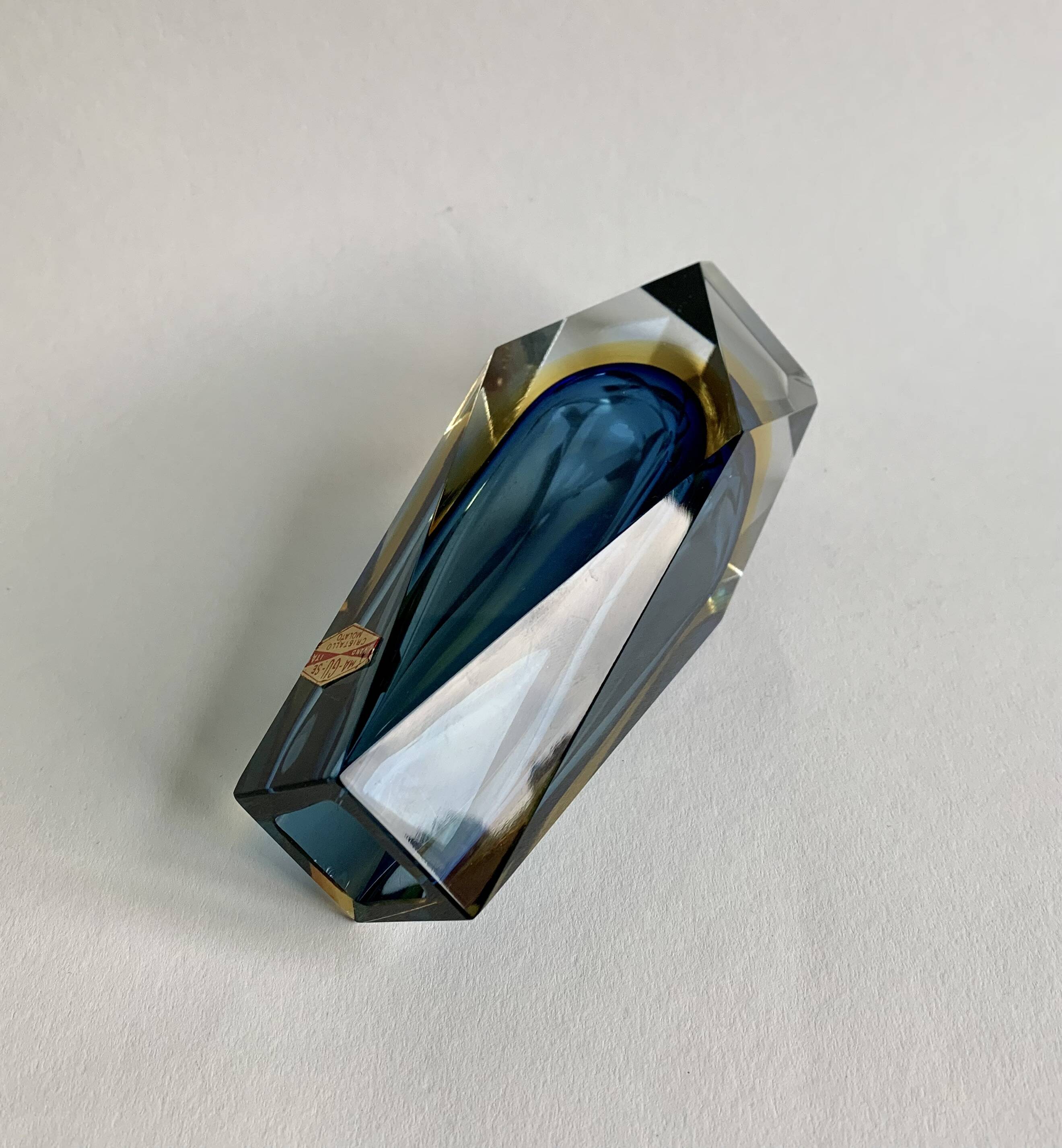 Vase by F. Poli for Murano, Italy, 1970s