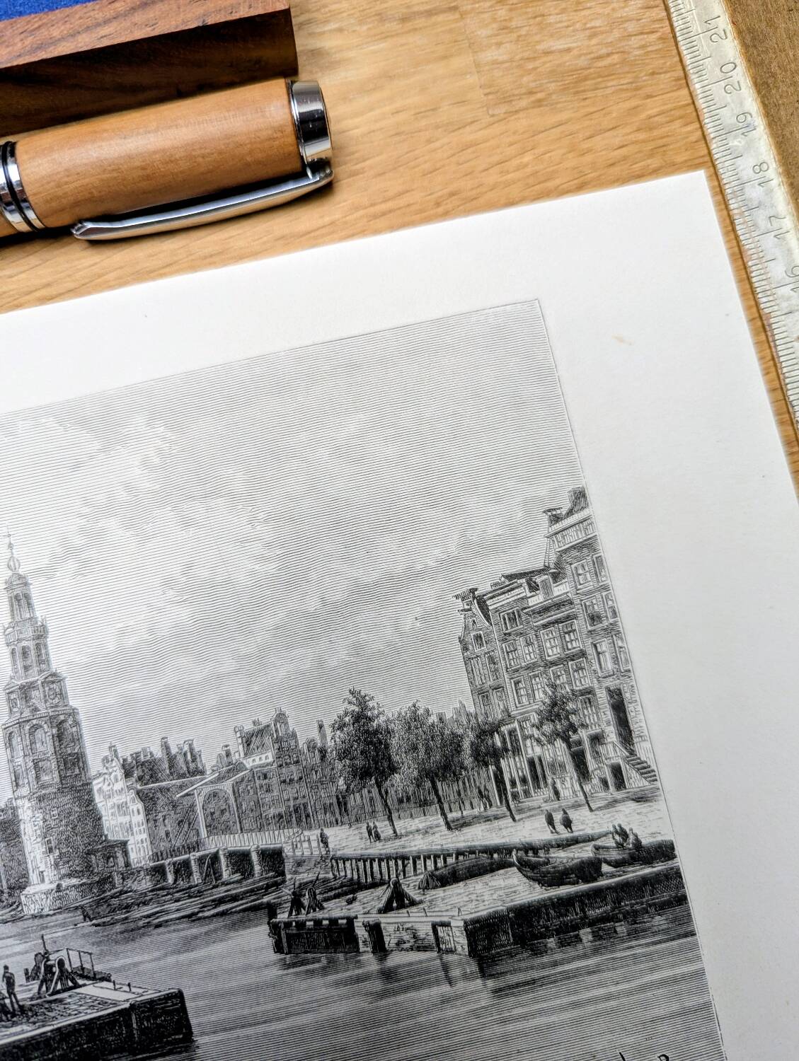 Printed in 1879, Amsterdam, the Kalkmarkt