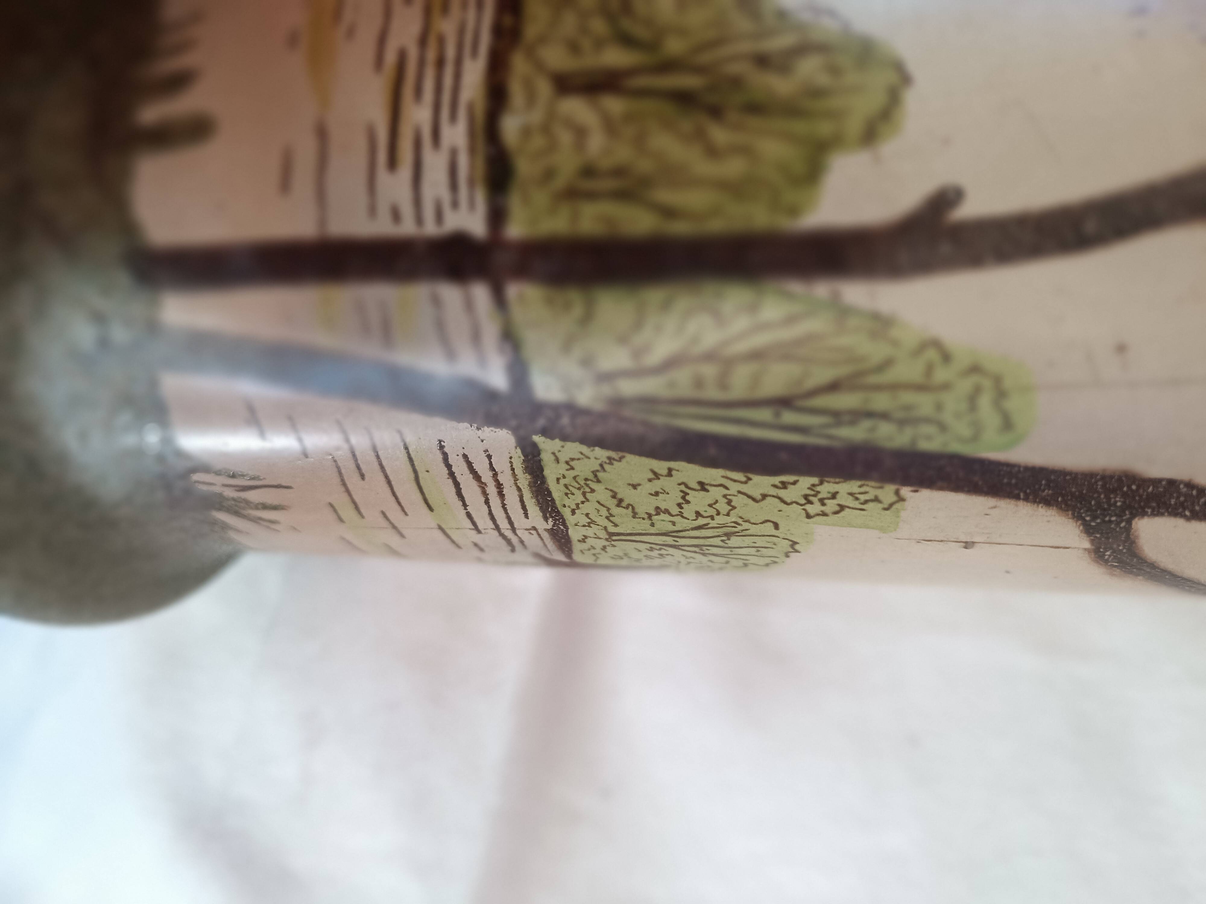 Legras vase, acid-etched decoration, early 20th century.