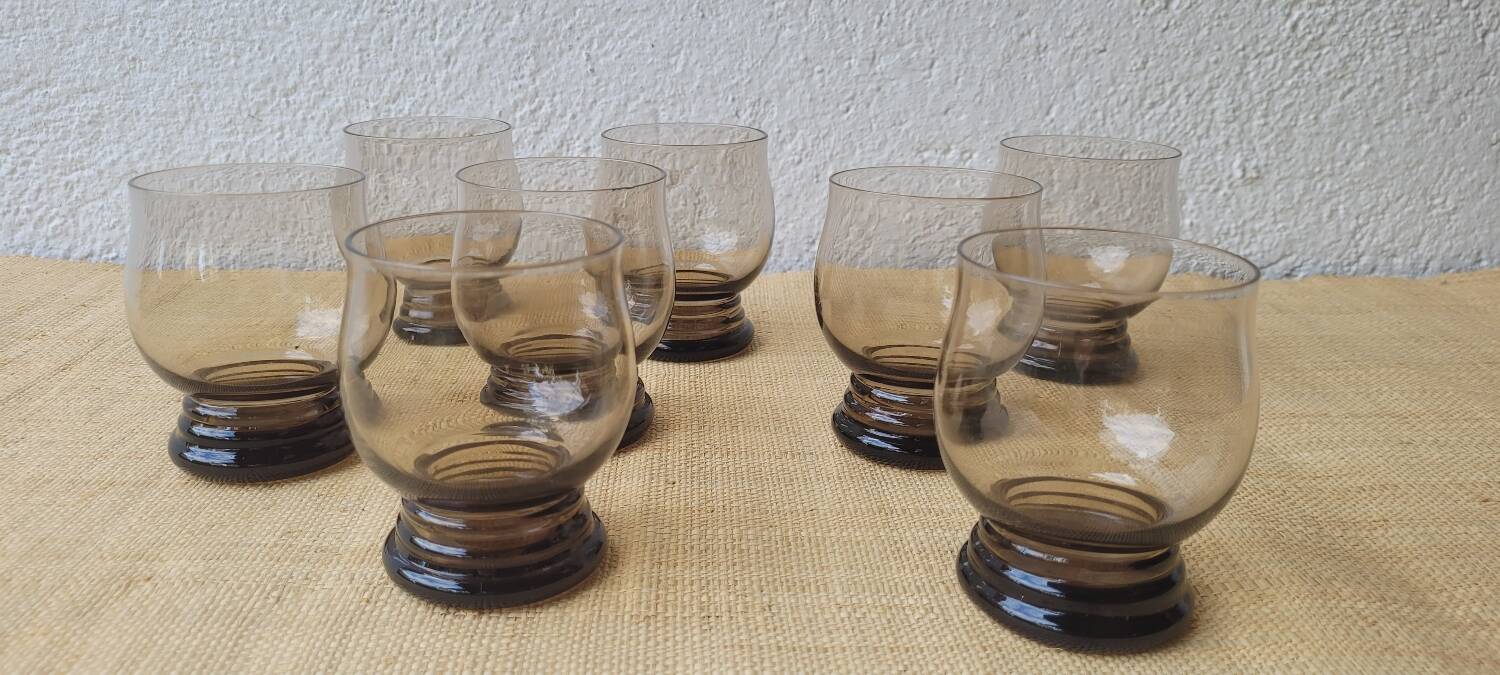 50s smoked glasses