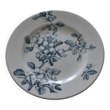 assiette fleurs bleues