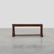 Antique English oak farmhouse bench, UK ca. 1850