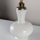 Lampe de table italienne en verre de Murano à double éclairage et laiton, années 1960