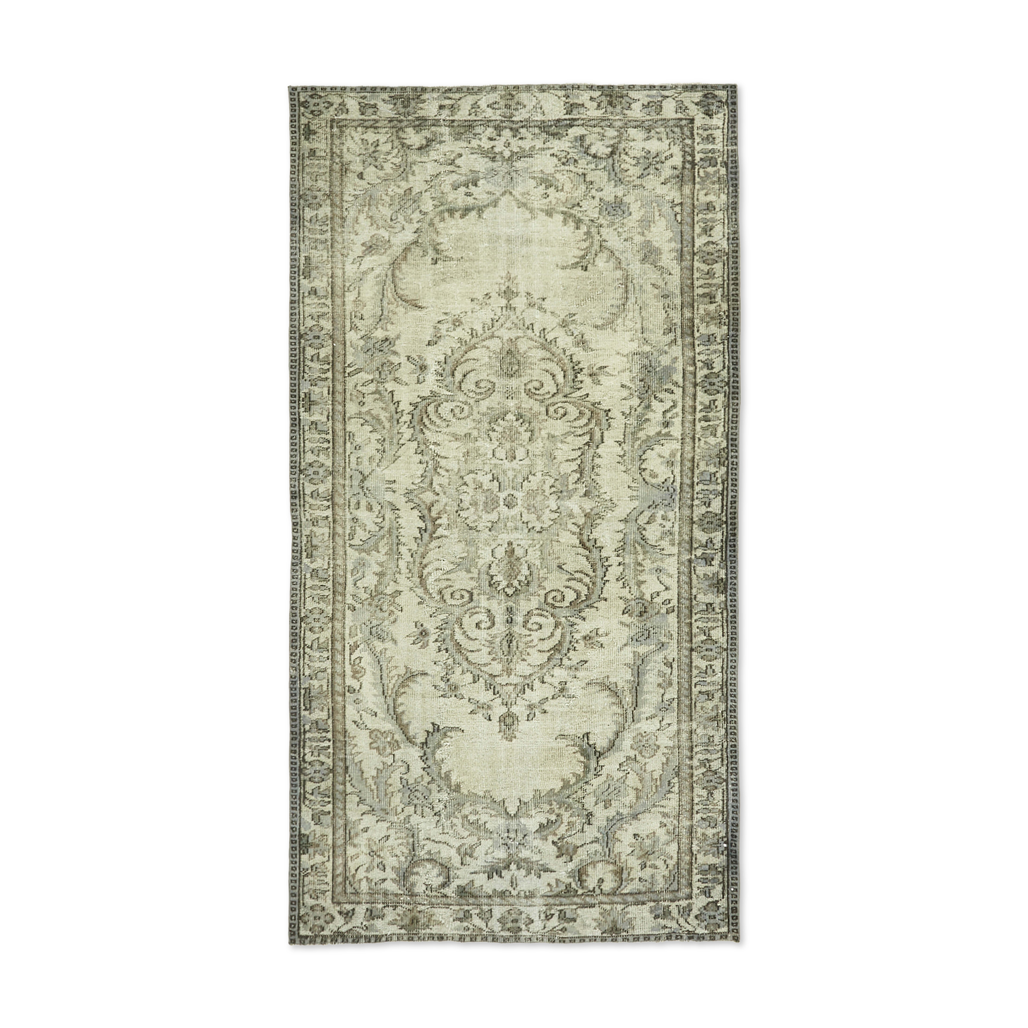 Hand-knotted carved oriental 1970s