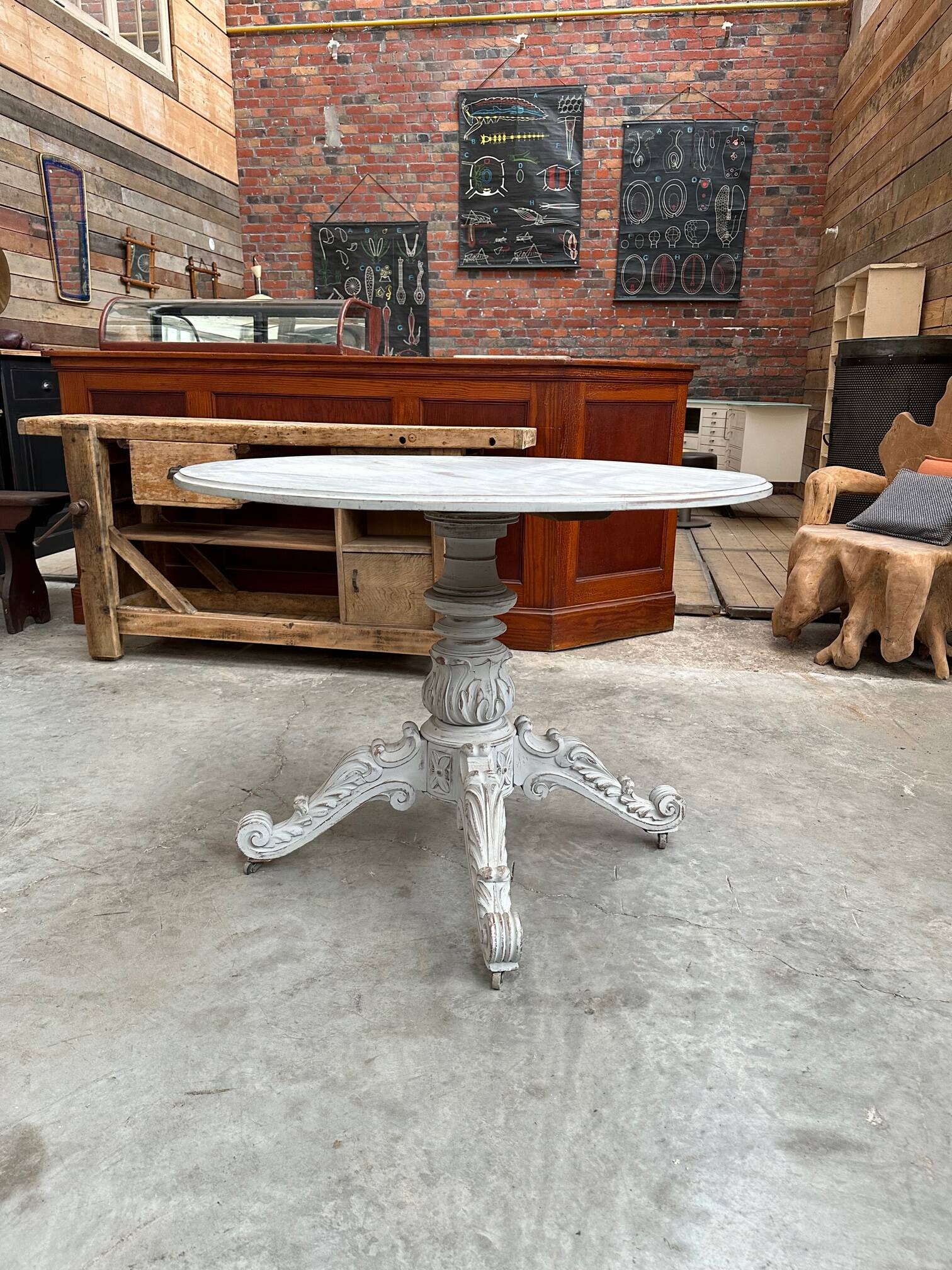 Napoleon 3 patinated mahogany table