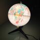 Light globe to tripod foot Rico vintage 60s