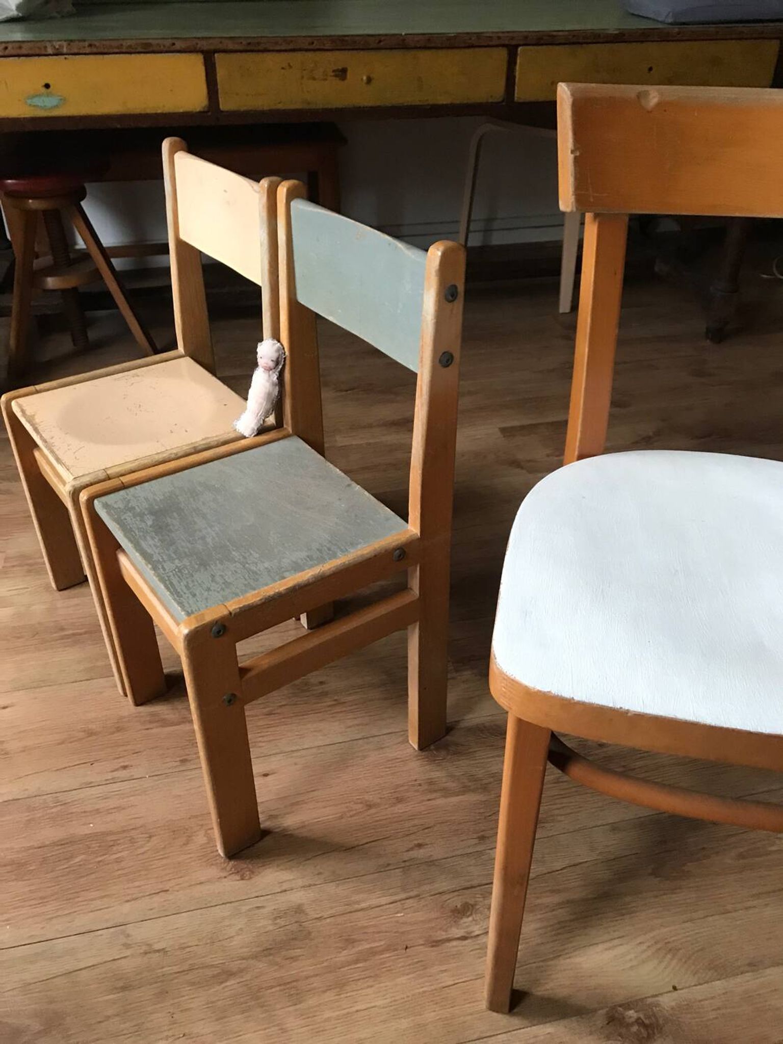 Chaises enfant années 50