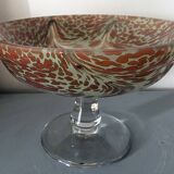 Fruit bowl in clichy blown glass paste
