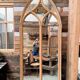 Miroir de style gothique fin XIXème