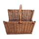 Wicker wood basket