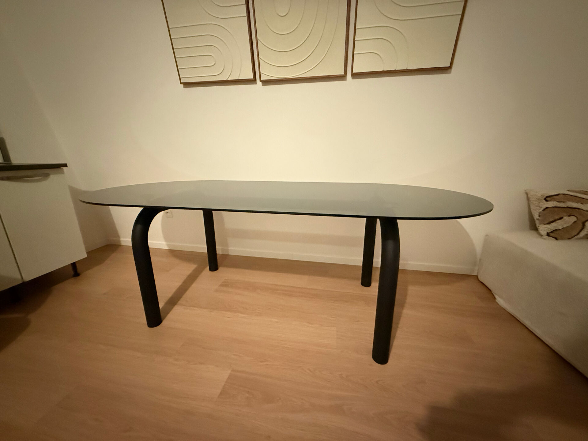 Table en verre