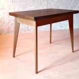Vintage 60s style portfolio table with compass legs, renovated