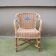 Ancien fauteuil en osier pour enfant