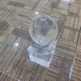70s glass and lucite coffee table