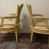 Pair Of Louis XVI Style Cabriolet Armchairs