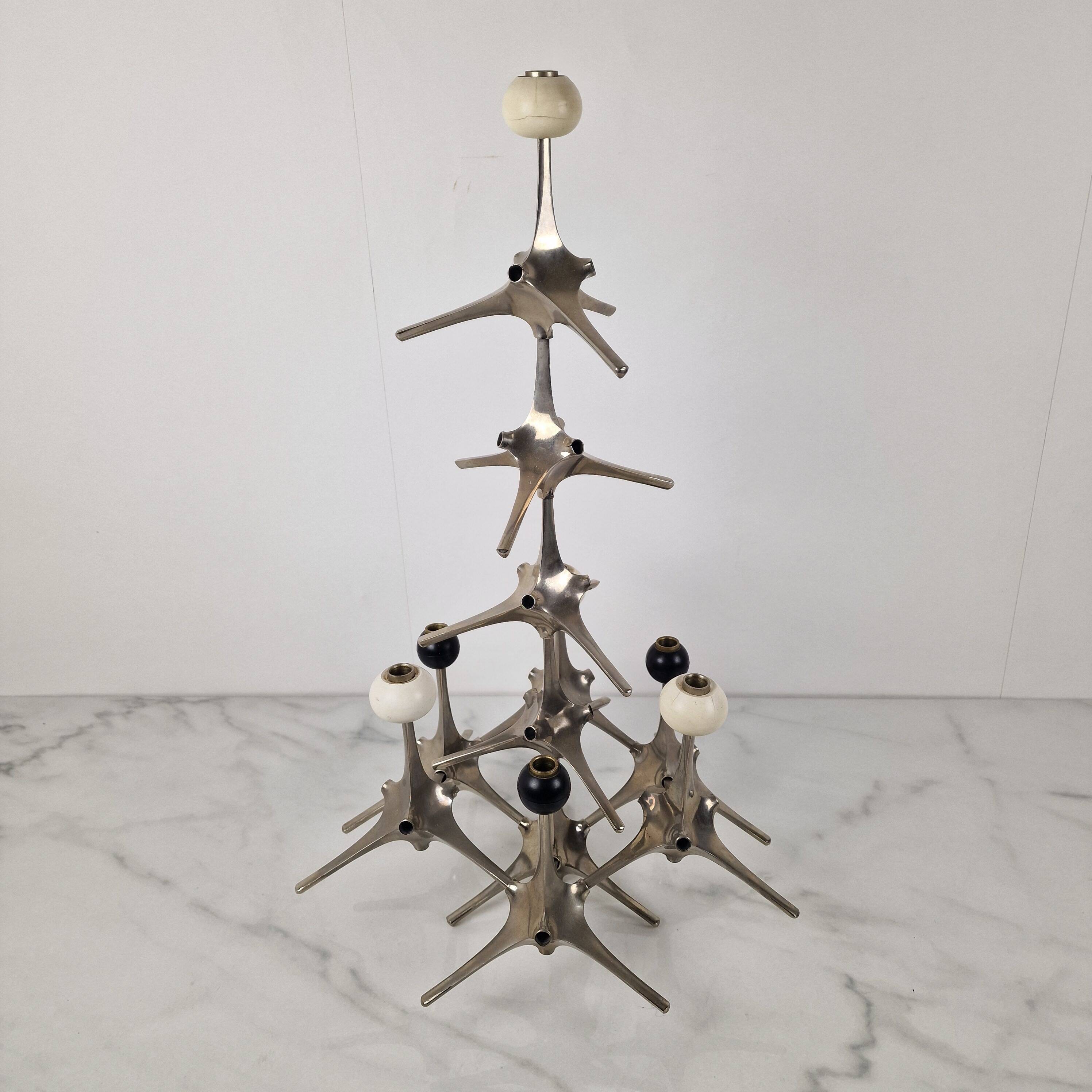 Iconic Modular Candleholder by Caesar Stoffi & Fritz Nagel, Germany, 1960s