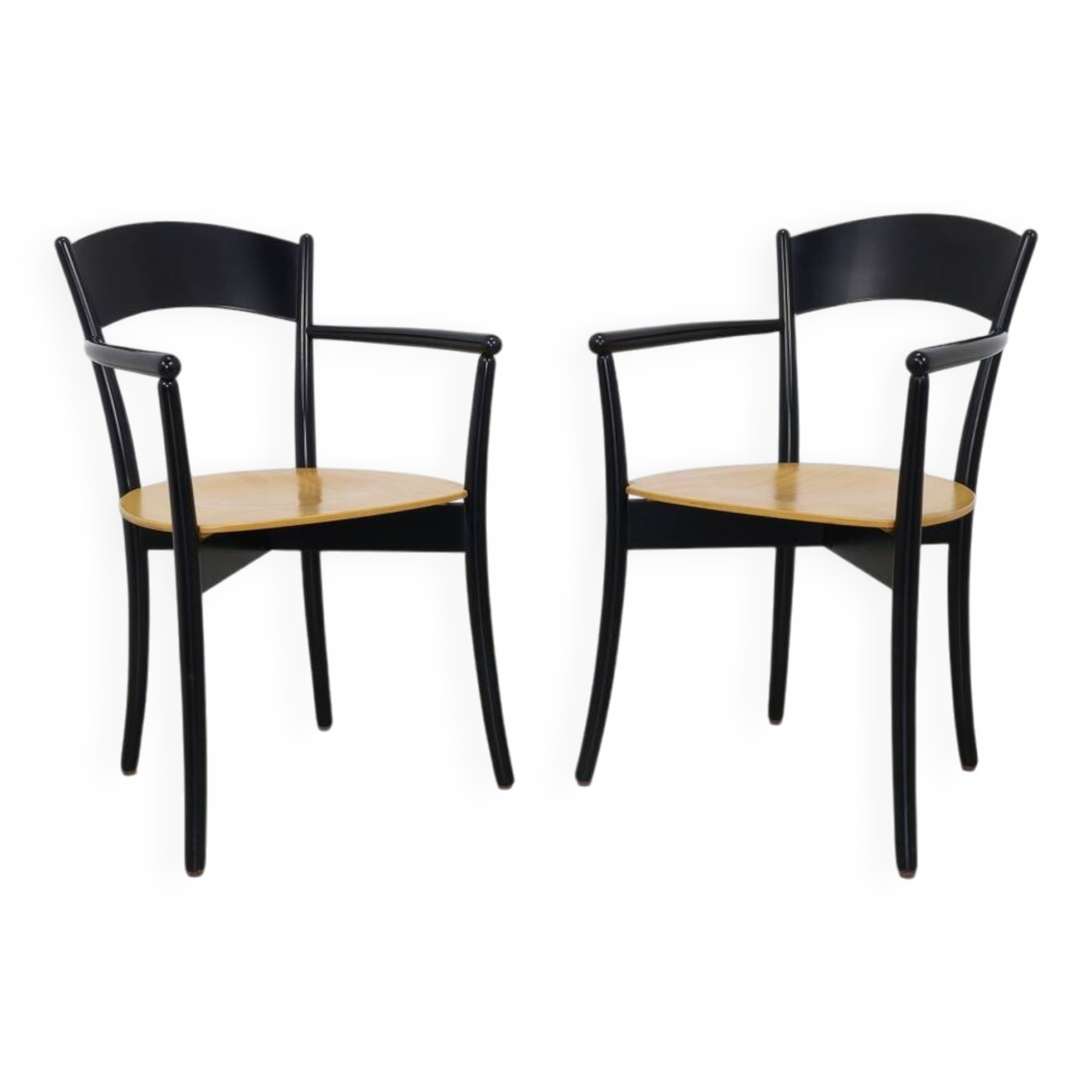 Pair of Vintage Italian Dining Chairs, 1990s