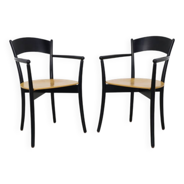 Pair of Vintage Italian Dining Chairs, 1990s