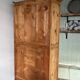 Raw wood wardrobe
