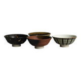 4 designer ceramic bowls