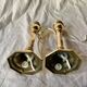 Pair of vintage brass lamp bases