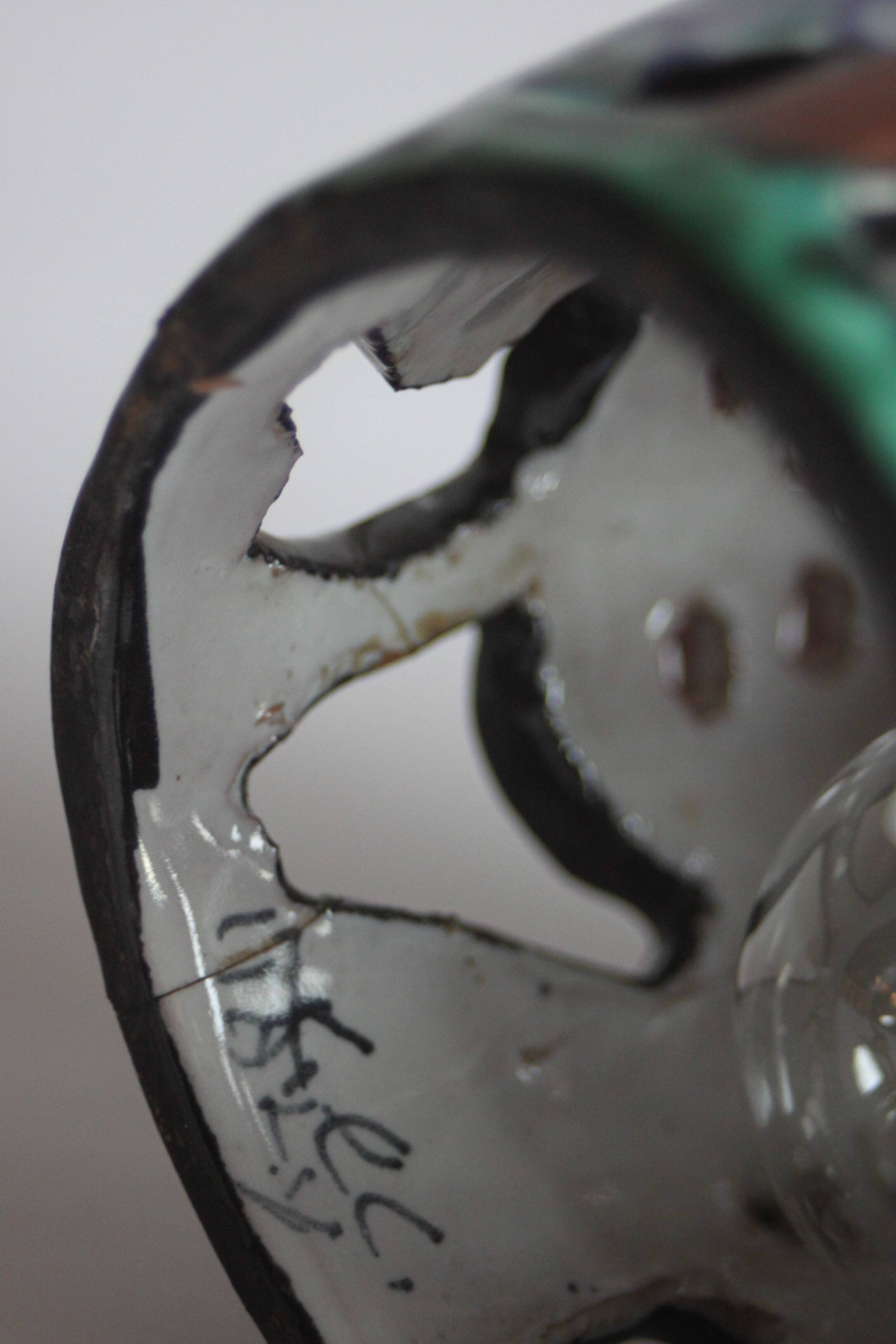 Ceramic Seahorse Lantern from Vietri Sul Mare, Italy 1960S.