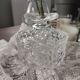 Bonbonnière en verre cristal papillon