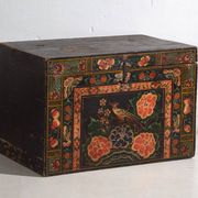 Antique Chinese chest painted in pine wood – China, circa 1900