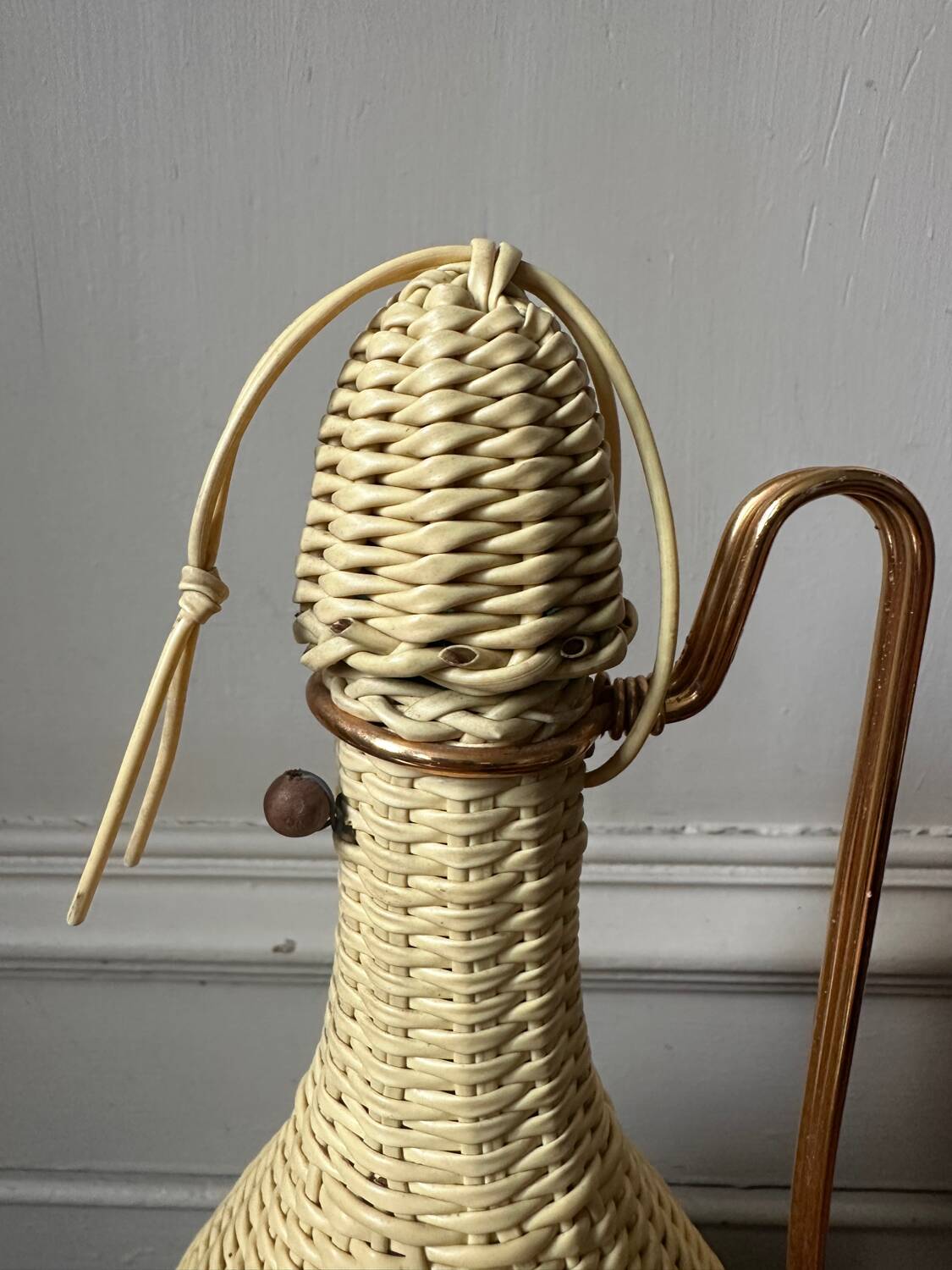 Scoubidou bottle from the 60s