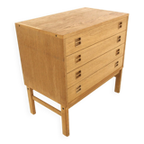 Scandinavian oak chest of drawers, Sweden, 1960