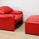 Maralunga armchair and ottoman – Vico Magistretti for Cassina
