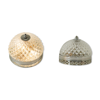 Pair of ceiling lights or art deco appliques, original edition